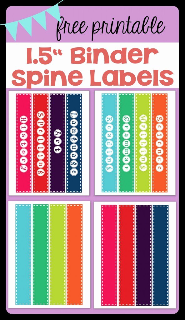 1 Binder Spine Template Awesome Spines Spines for Binders Template