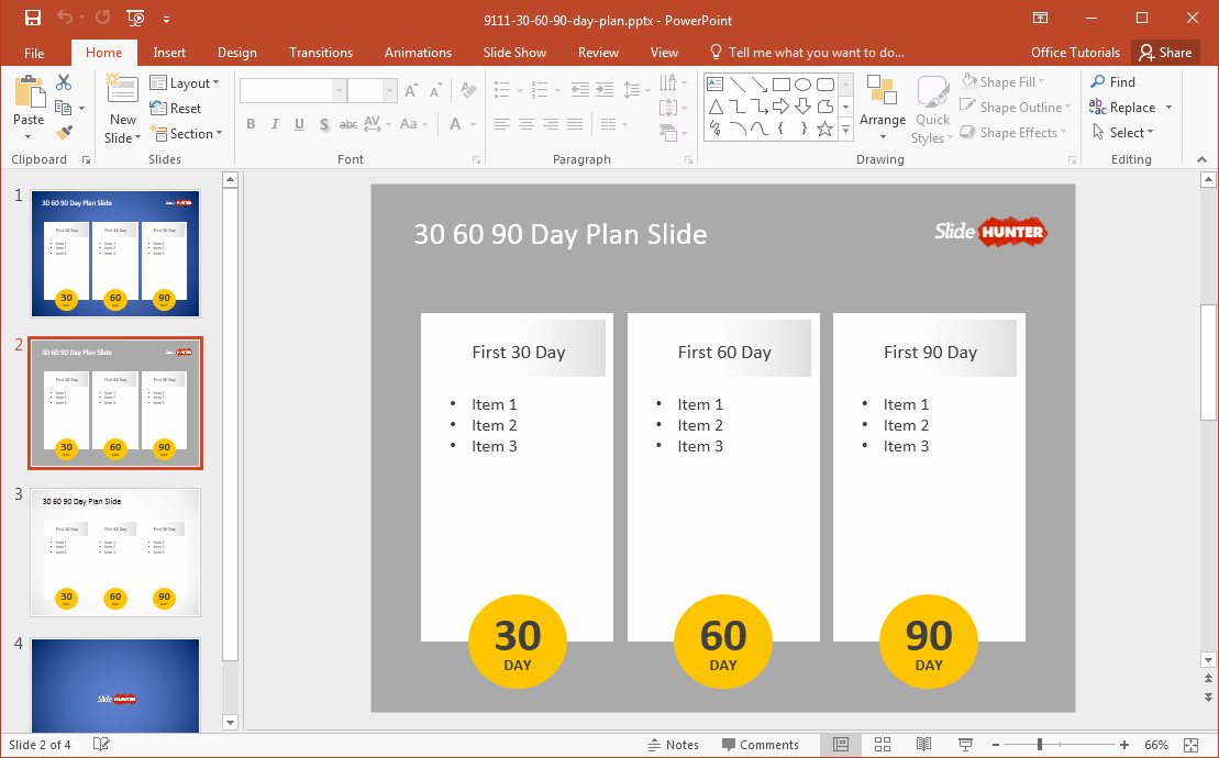 30 60 90 Plan Templates Inspirational Free 30 60 90 Day Plan Powerpoint Template