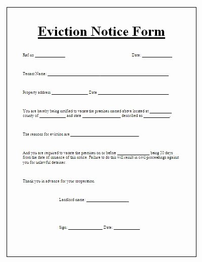 30 Days Eviction Notice Template Awesome 1000 Images About Eviction Notice forms On Pinterest