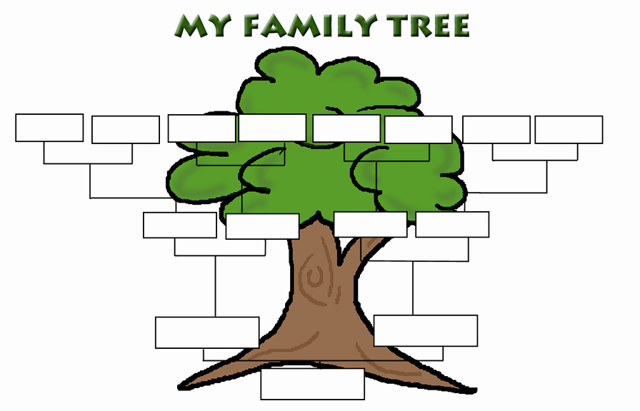 5 Generation Family Tree Template Fresh Five Generation Family Tree Template for Kids