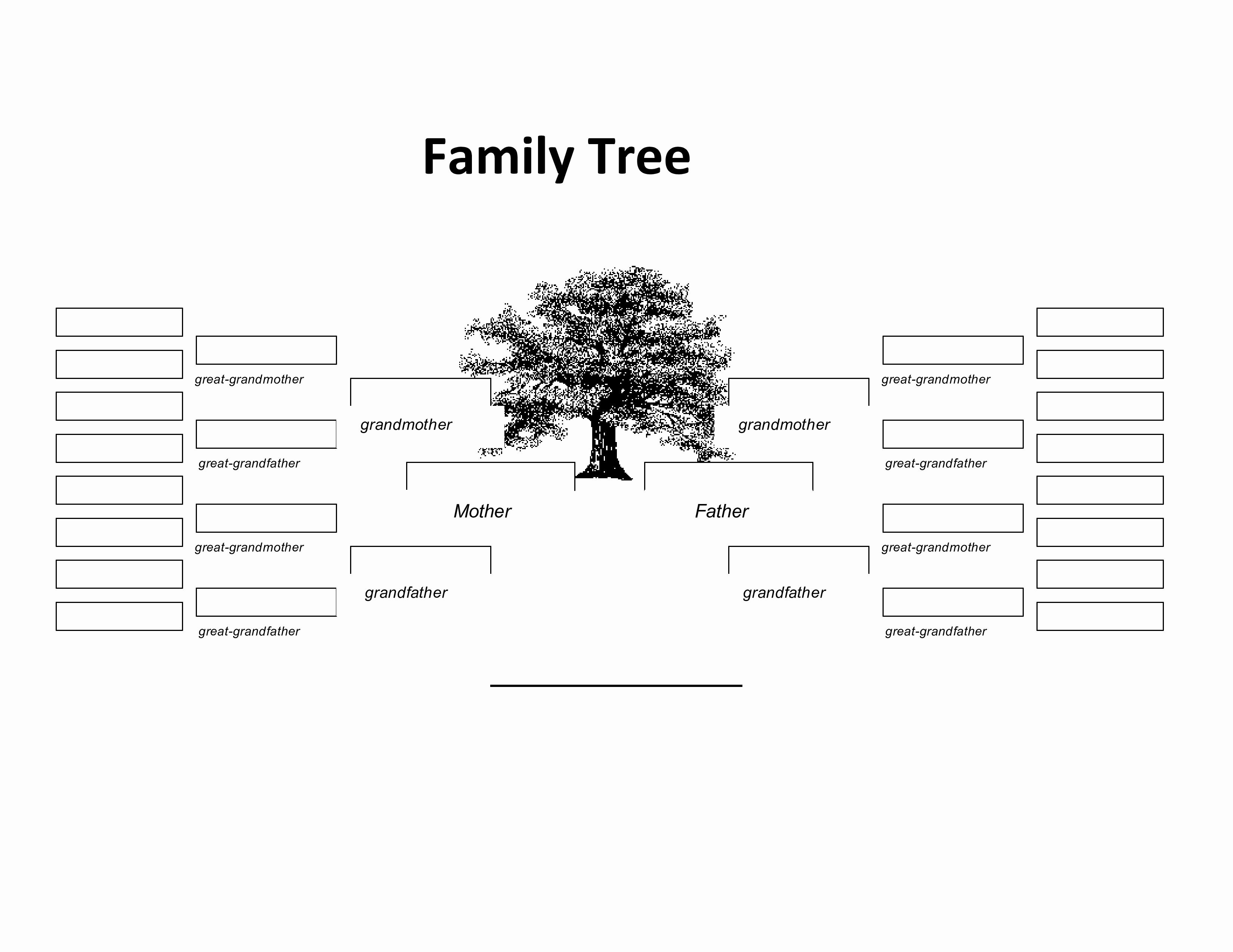 5 Generation Family Tree Template New Blank 5 Generation Family Tree