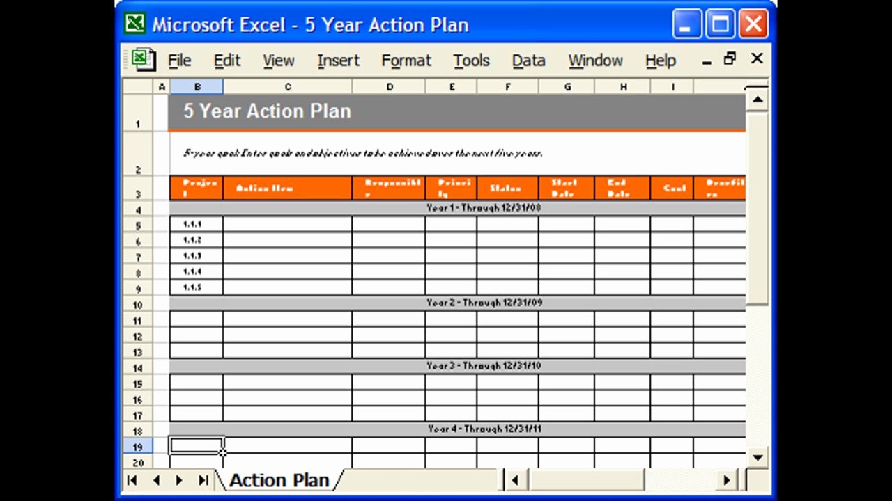 Action Planning Template Excel Best Of Action Plan Template Excel