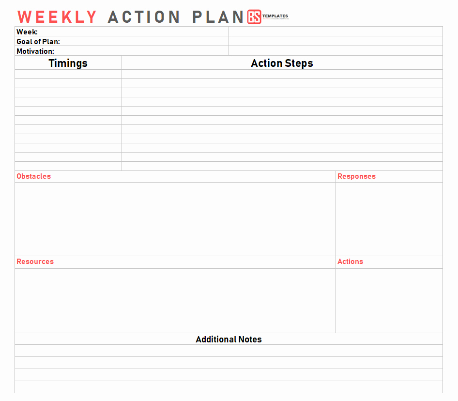 Action Planning Template Excel New Action Plan Templates – Free Templates [word