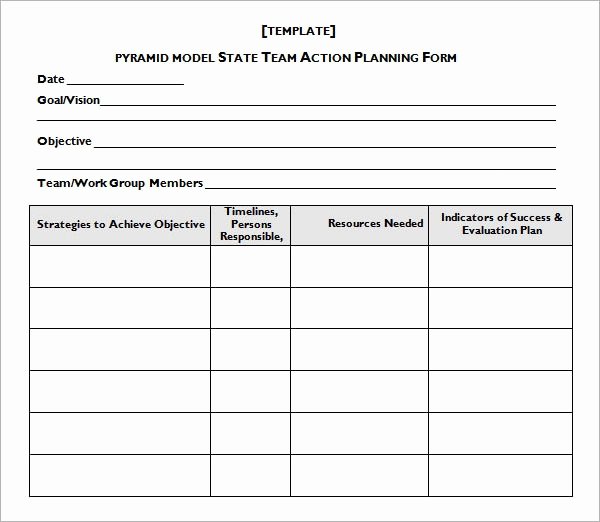Action Planning Template Excel Unique Sample Action Plan Template 12 Free Documents In Pdf