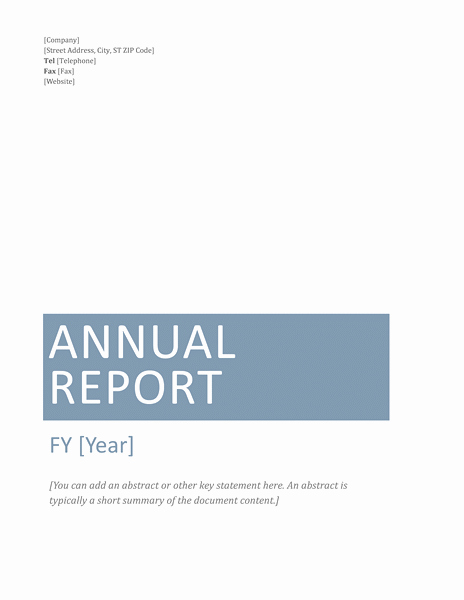 Annual Financial Report Template Beautiful Annual Financial Report Template Microsoft Word Templates