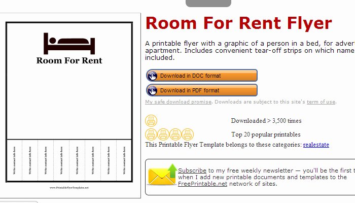 Apartment for Rent Flyer Template Lovely 5 House for Rent Flyer Templates