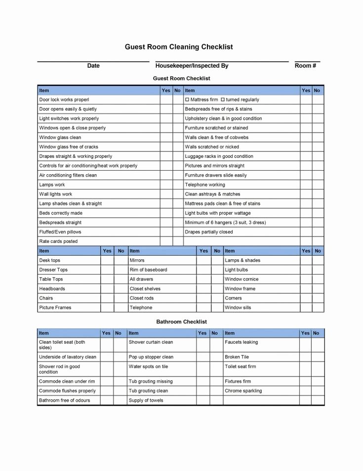 Apartment Work order Template Inspirational House Cleaning Checklist Templates