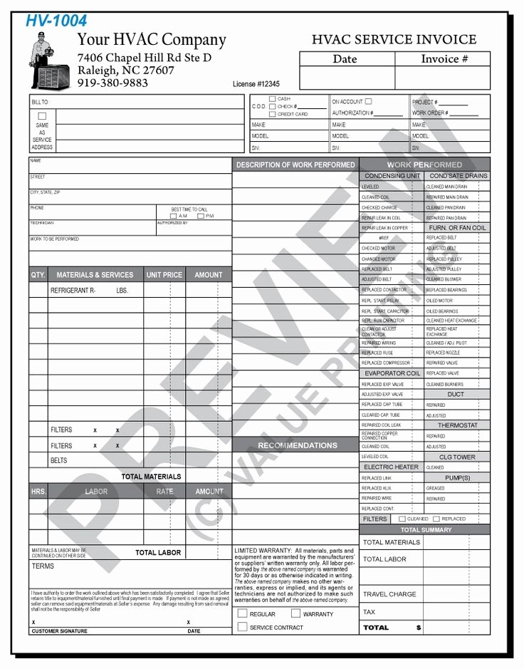 Apartment Work order Template Lovely 51 Best Hvac forms Images On Pinterest
