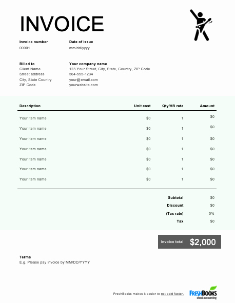 Automotive Repair Invoice Templates Inspirational Musician Invoice Template Free Download