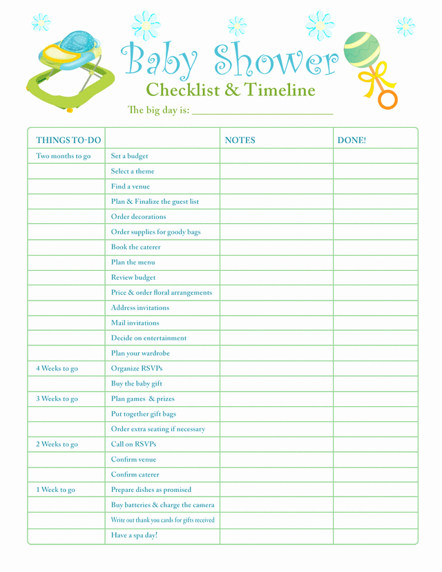 Baby Shower Checklist Template Lovely Redirecting to