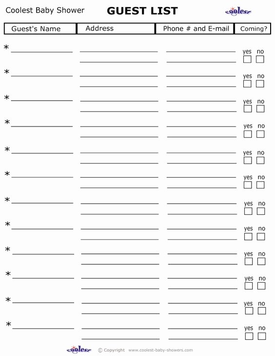 Baby Shower Planner Template Best Of organized Template to Keep Track Of Invitations