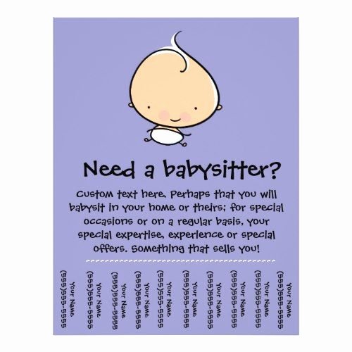 Babysitter Flyer Template Microsoft Word Elegant Babysitting Flyer