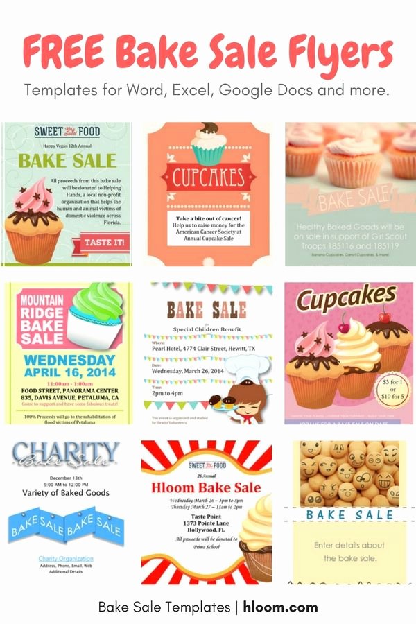 Bake Sale Flyer Template Word Best Of Get Bake Sale Prep Tips tons Of Free Bake Sale Flyers