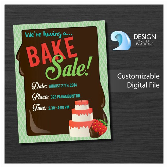Bake Sale Flyer Templates Free Awesome 24 Bake Sale Flyer Templates Indesign Apple Pages