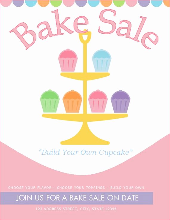 Bake Sale Flyer Templates Free Beautiful Free Bake Sale Flyer Template