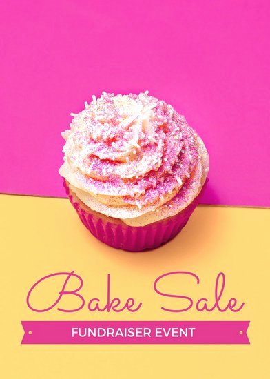 Bake Sale Flyer Templates Free Beautiful Pink and Yellow Bake Sale Fundraiser Flyer Templates by