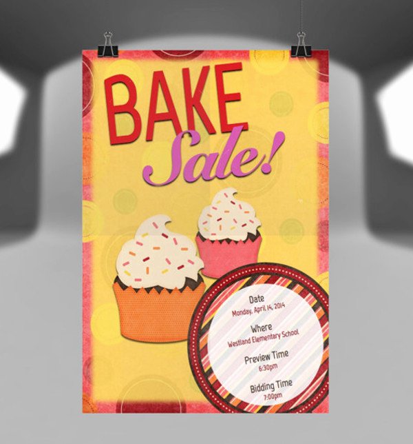 Bake Sale Flyer Templates Free Elegant 14 Sample Bake Sale Flyer Templates Psd Ai Word