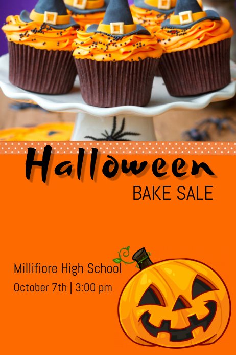 Bake Sale Flyer Templates Free Luxury Halloween Bake Sale Template