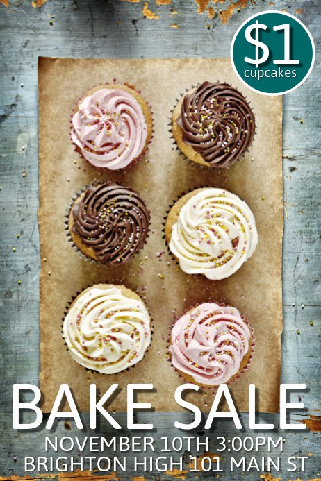 Bake Sale Fundraiser Flyer Template New Bake Sale Template