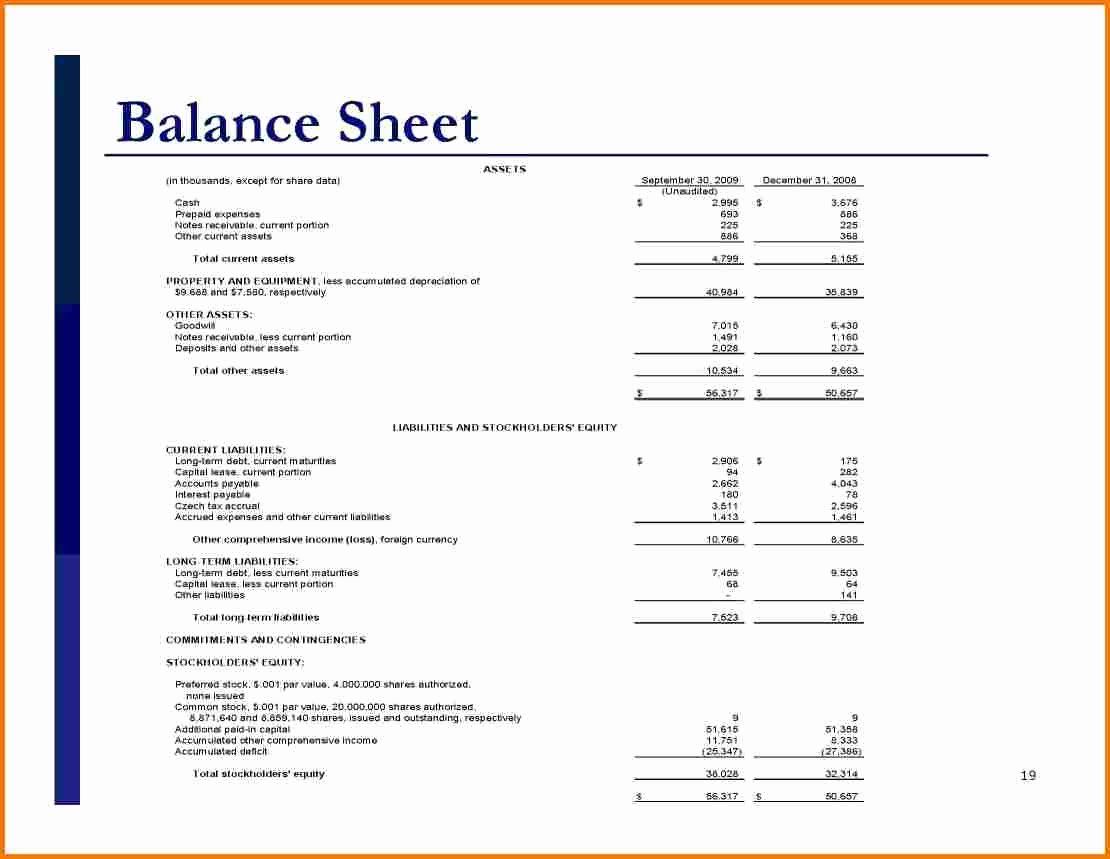 Balance Sheet Template Pdf Beautiful Simple Balance Sheet Template