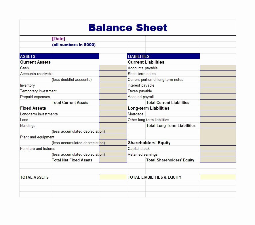 Balance Sheet Template Pdf Unique Balance Sheet Templates