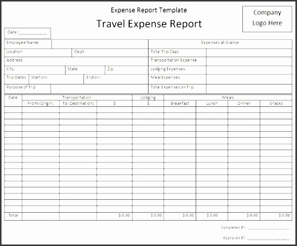 Basic Expense Report Template Elegant 5 Simple Expense Report Template Sampletemplatess