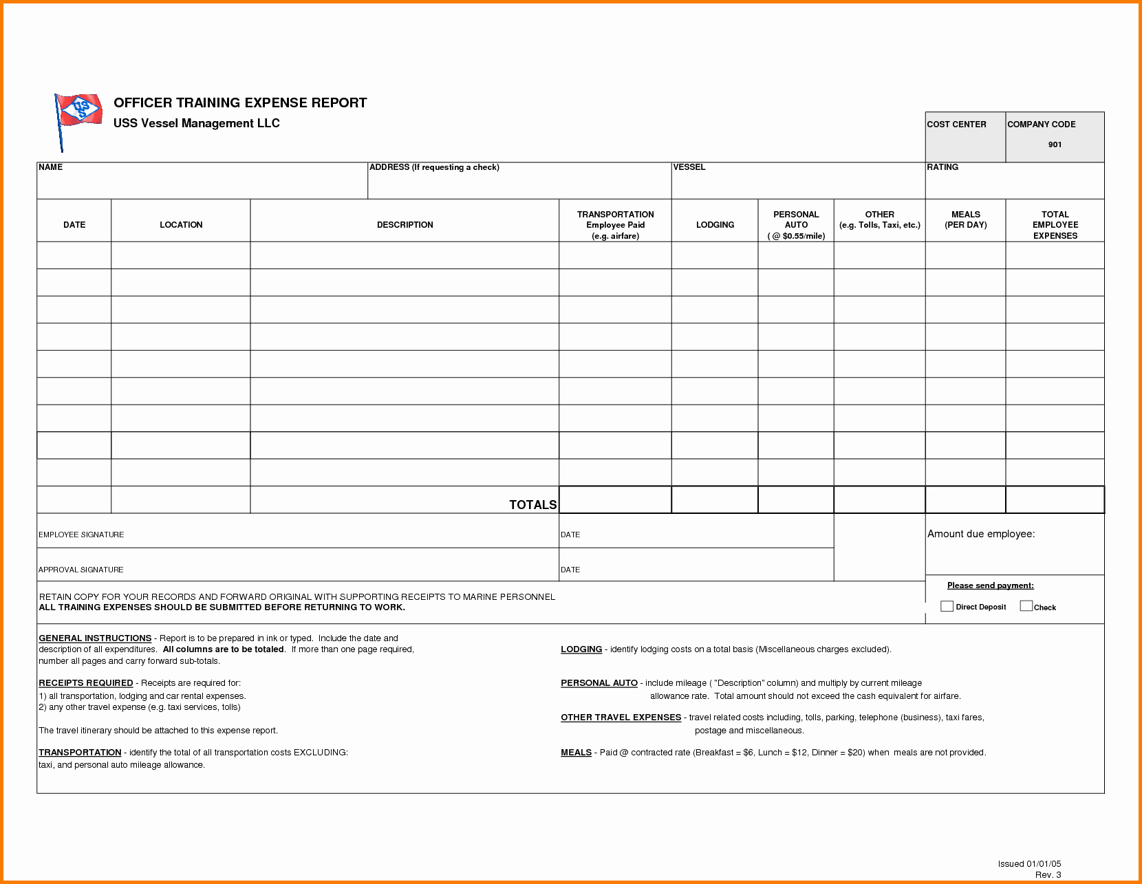 Basic Expense Report Template Unique Blank Expense Report