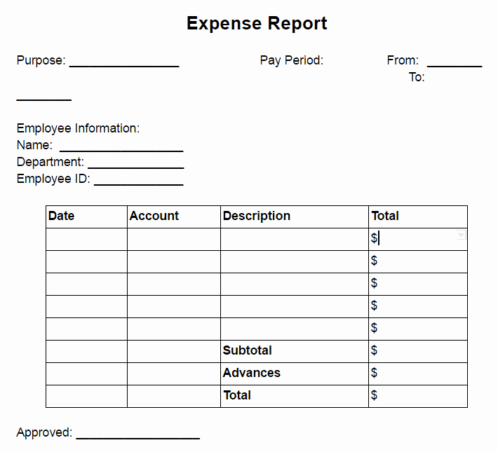 Basic Expense Report Template Unique How to Write A Business Expense Report
