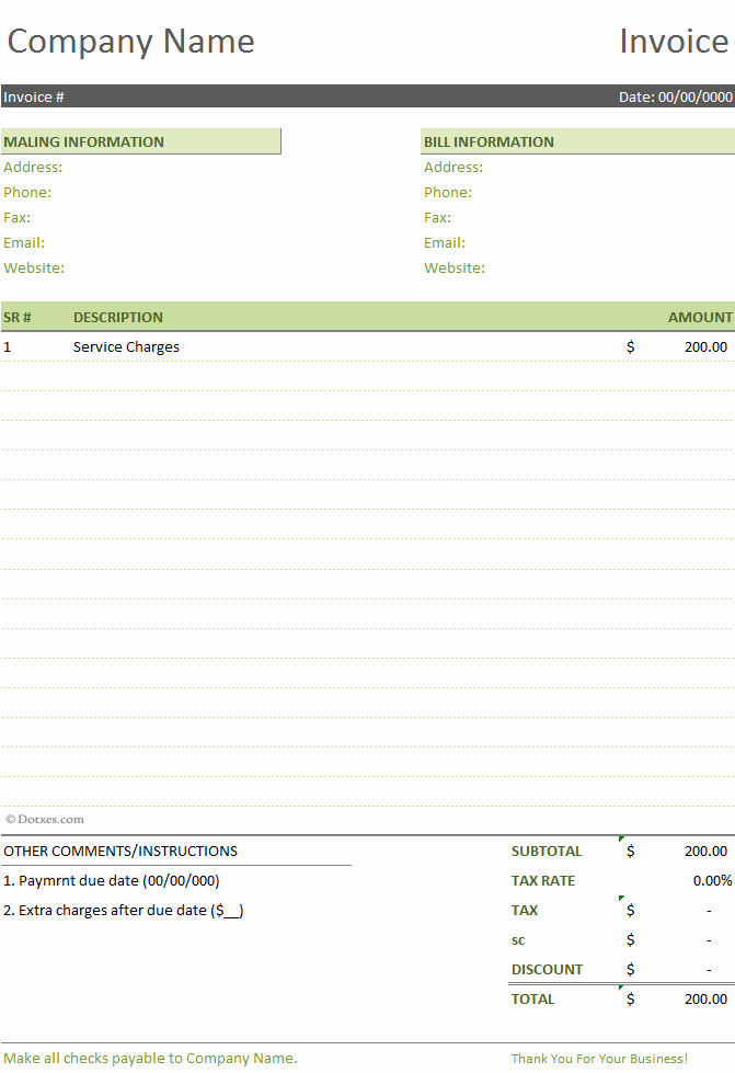 Basic Invoice Template Word Lovely Basic Invoice Template Word