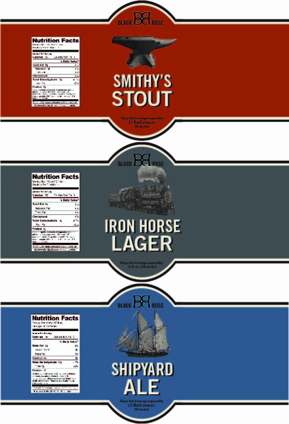 Beer Label Template Word Luxury Graphic Design Two Kate S Class Portfolio