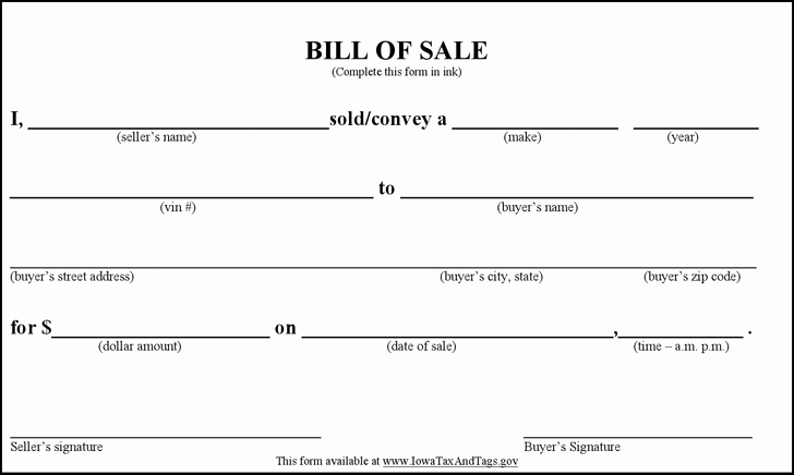 Bill Of Sale Word Template Beautiful Free Bill Sale Template