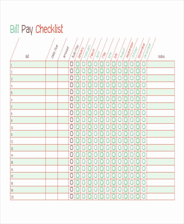 Bill Pay Schedule Template Luxury Bill Payment Schedule Template 13 Free Word Pdf format