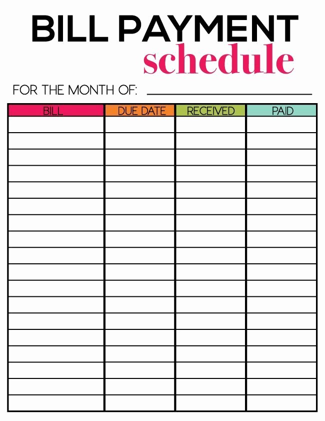Bill Paying Calendar Template Awesome Free Printables for Newsletter Subscribers Thirty