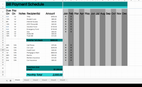 Bill Paying Calendar Template Awesome How to Manage Bills with A Bill Payment Schedule