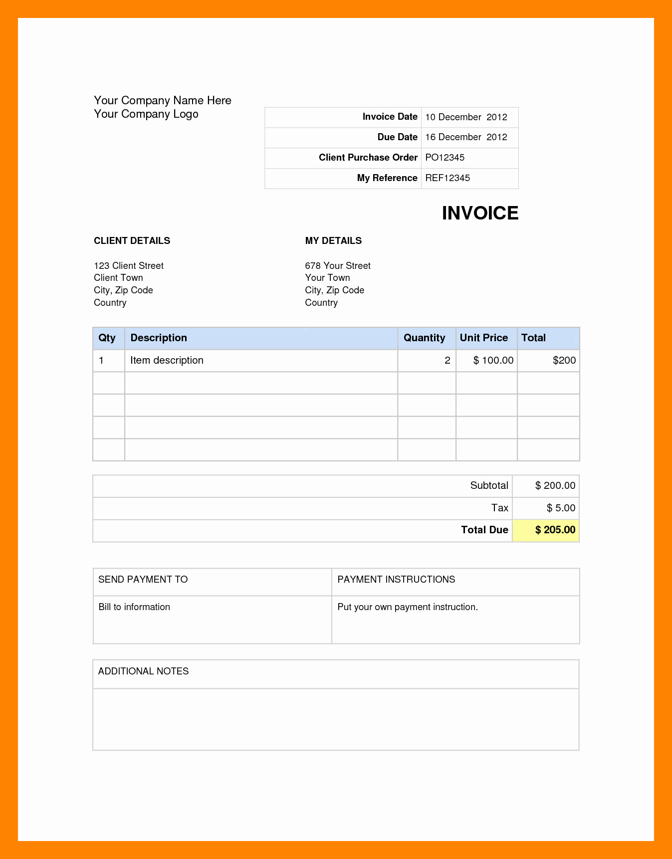 Billing Invoice Template Word Inspirational 6 Mobile Bill Invoice format In Word