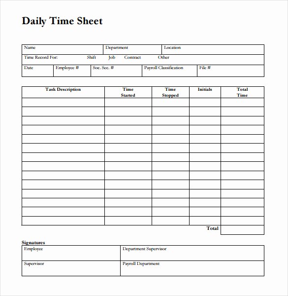 Biweekly Timesheet Template Free Beautiful Daily Time Sheet Printable Printable 360 Degree