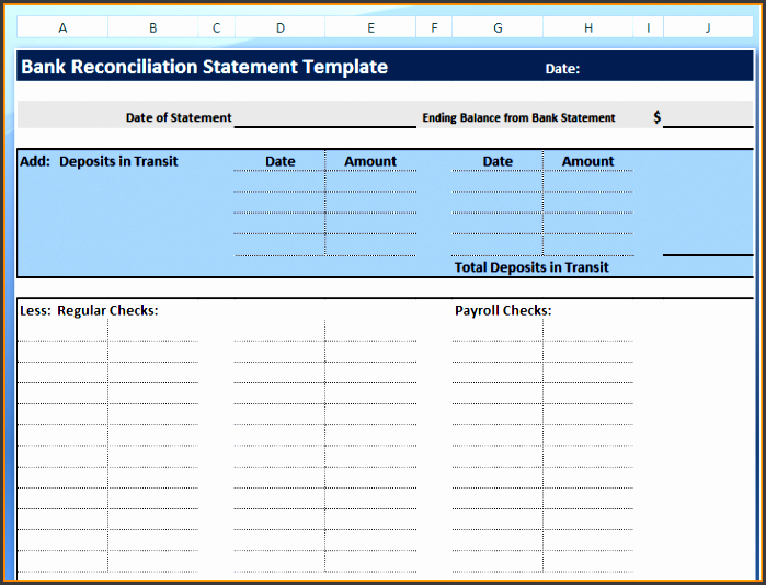 Blank Bank Statement Template Beautiful 7 Excel Bank Statement Template Sampletemplatess