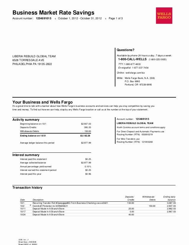 Blank Bank Statement Template Luxury Wells Fargo Bank Statement Template Free Download Aashe