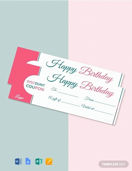 Blank Coupon Template Free Awesome Free Blank Birthday Coupon Template Download 590 Psd