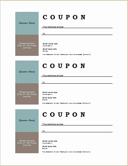 Blank Coupon Template Free Elegant How to Make Coupons with Sample Coupon Templates