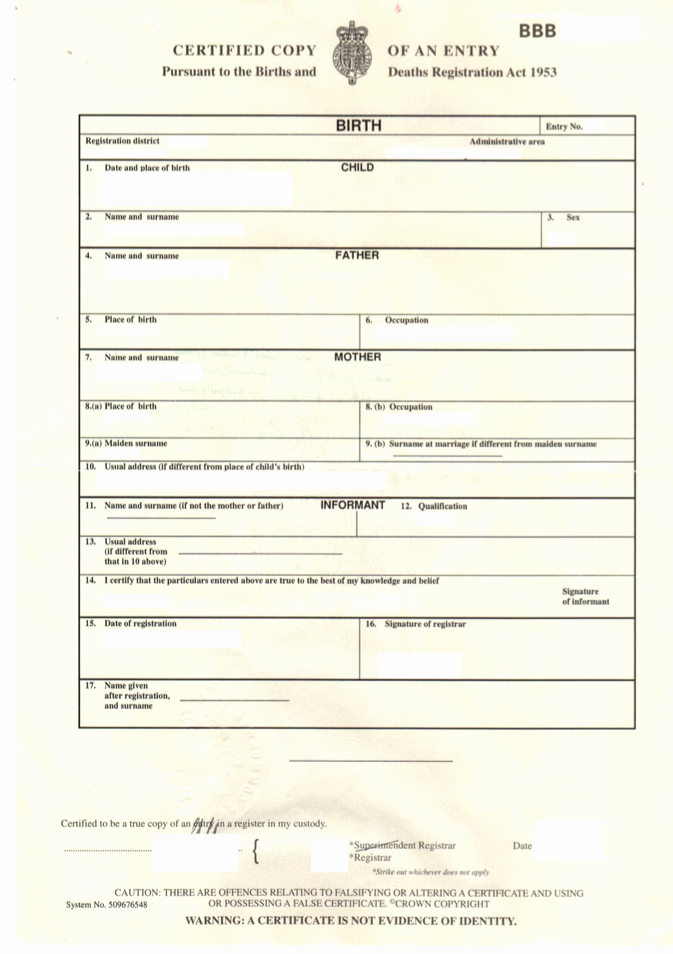 Blank Death Certificate Template Fresh Blank Death Certificate Uk