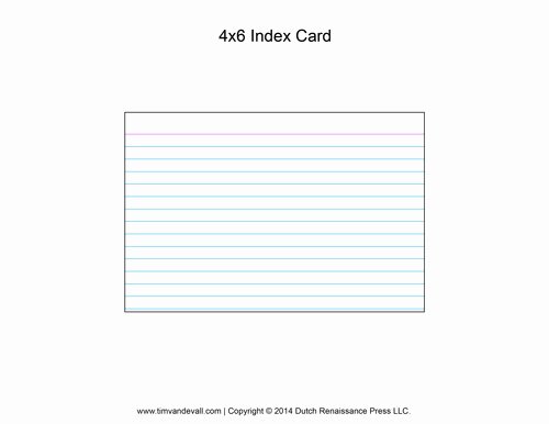 Blank Index Card Template Elegant Printable Index Card Templates 3x5 and 4x6 Blank Pdfs