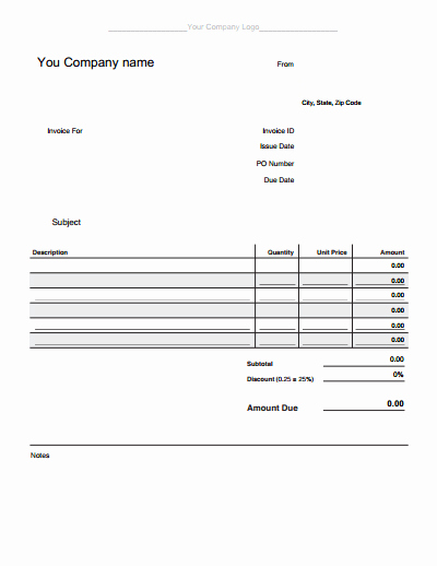 Blank Invoice Template Pdf Awesome Blank Invoice forms Use