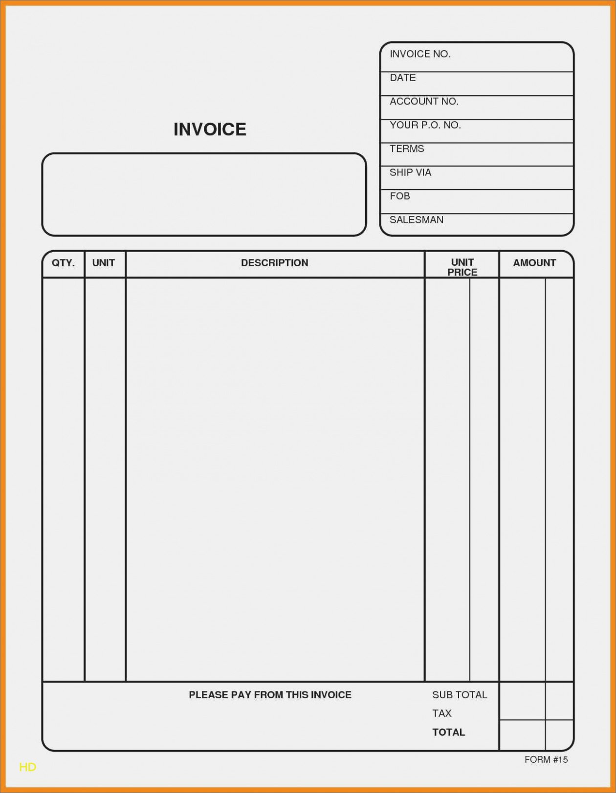 Blank Invoice Template Pdf Inspirational the Reasons why We Love