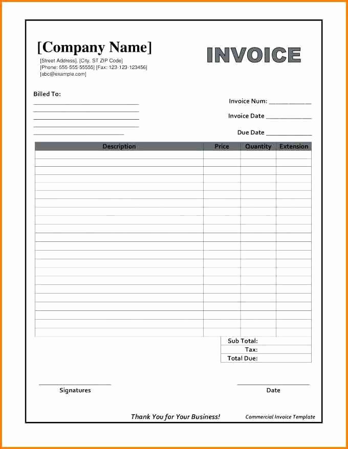 Blank Invoice Template Word Beautiful Pin by Howard Jian On Invoice Template Word