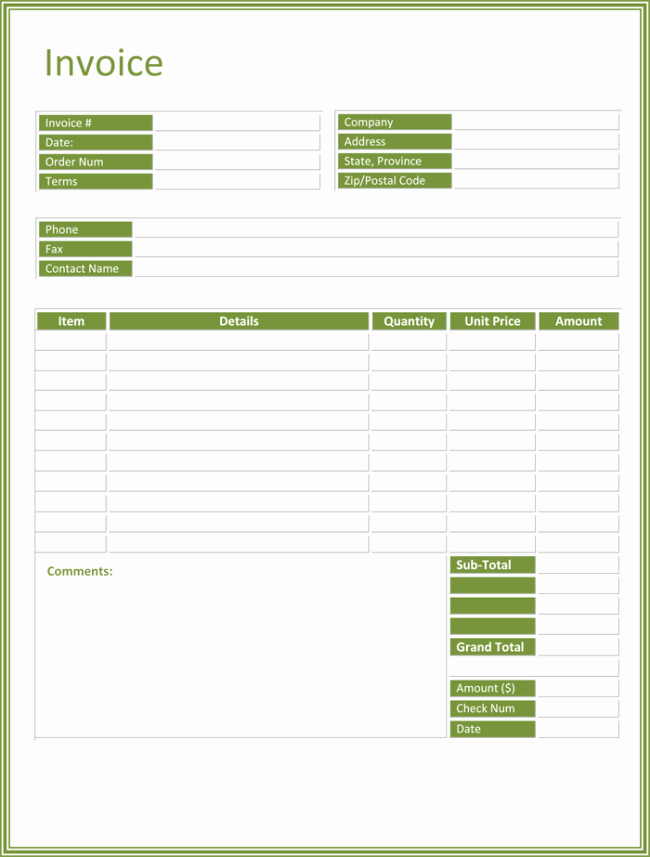 Blank Invoice Template Word New 3 Blank Invoice Template and Maker to Make Quick Invoices
