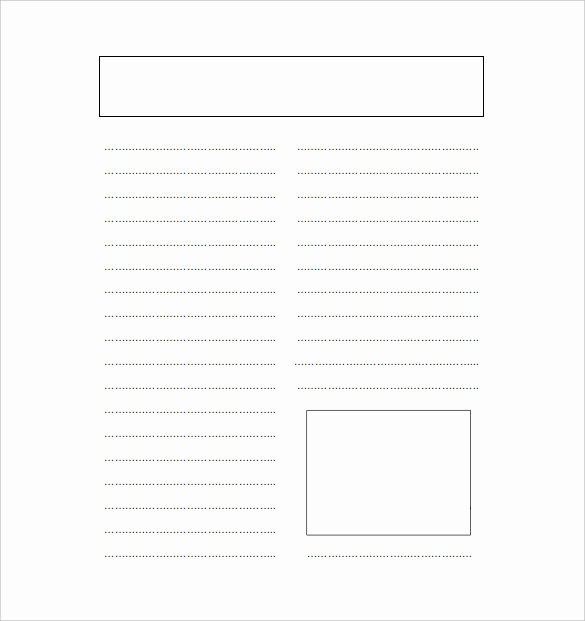 Blank Newspaper Template Microsoft Word Awesome Blank Newspaper Template – 20 Free Word Pdf Indesign