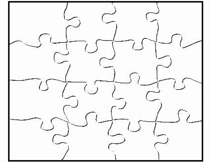 Blank Puzzle Pieces Template Inspirational Inovart 16 Piece Blank Puzzle 4&quot; X 5 1 2&quot; White 12