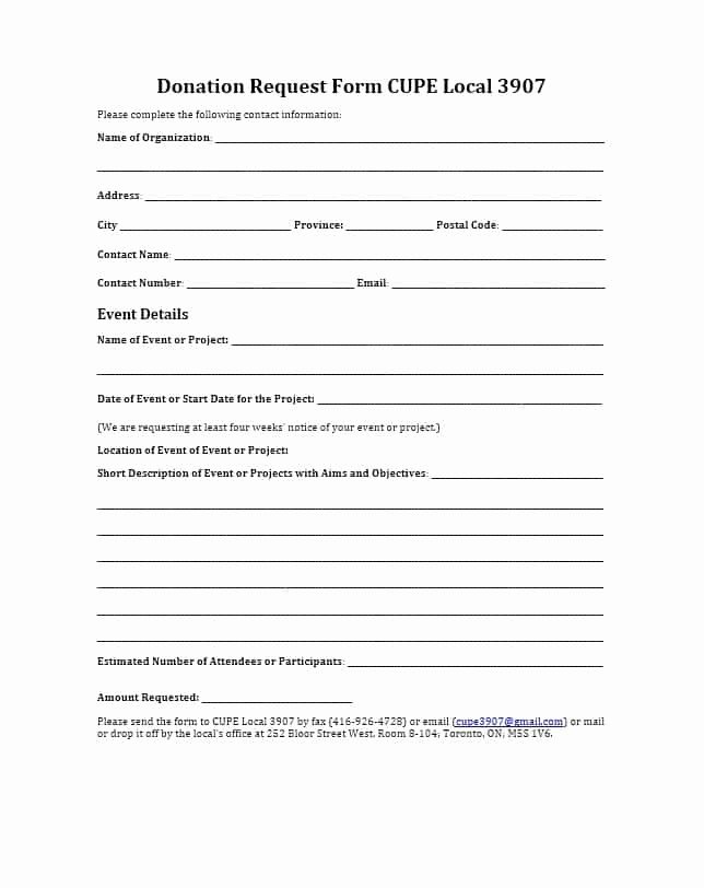 Blank Scholarship Application Template Awesome 43 Free Donation Request Letters &amp; forms Template Lab