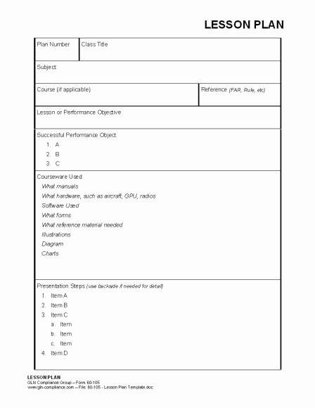 Blank Weekly Lesson Plan Template Lovely Best S Of Blank Lesson Plan Template Teacher Blank